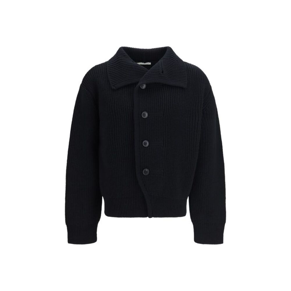 Dries Van Noten Men Buttoned High-Neck Cardigan